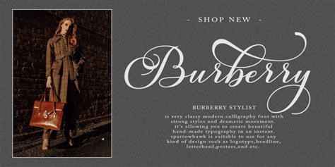 burberry script font.